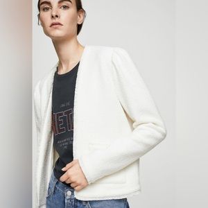 Mango Puffed Sleeve Jacket